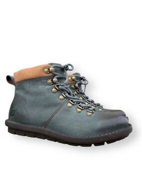Born Blaine Women's Retro Hiker Boots Size 6 Casual Leather Lined Turquoise